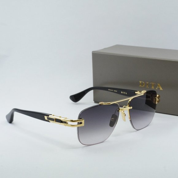 Dita GRAND-EVO ONE DTS-138-A-01 Aviator Sunglasses - Gold/Black/Grey - Picture 9 of 10